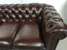 achat canapé chesterfield cuir marron trois places style déco industrielle proche Lyon