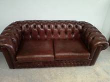 vente canapé chesterfield cuir marron véritable chesterfield proche Rouen